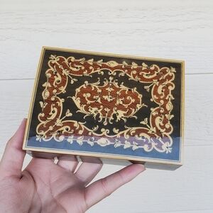Vintage Wood Lacquered Trinket Box
